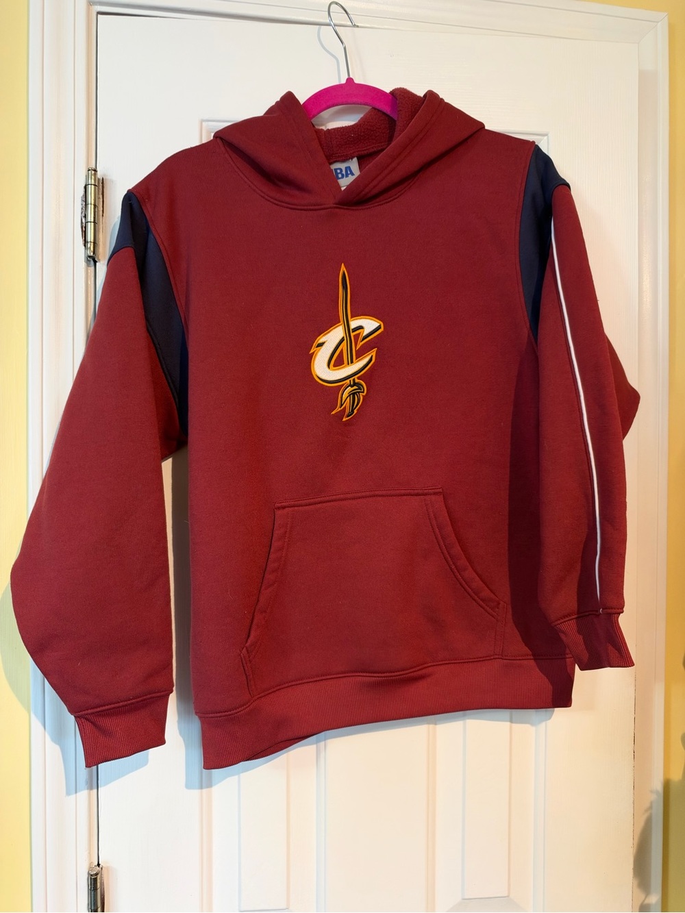 NBA Kids' Cleveland Cavaliers Maroon Hoodie with Navy and Gold Logo